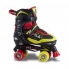 FILA ROLLER QUAD AJUSTABLE JOY NOIR ROUGE LIME