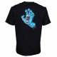 SANTA CRUZ T-SHIRT SCREAMING HAND CHEST BLACK