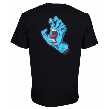 SANTA CRUZ T-SHIRT SCREAMING HAND CHEST BLACK