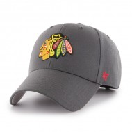 47 BRAND CASQUETTE NHL CHICAGO BLACKHAWKS MVP CHARCOAL 