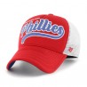 47 BRAND CASQUETTE MLB PHILADELPHIA PHILLIES FOAM SCRIPT OFFSIDE  DT RED