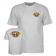 POWELL PERALTA T-SHIRT WINGED RIPPER GRAY