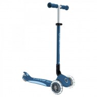 GLOBBER TROTTINETTE ENFANT PRIMO PLIABLE LIGHTS PETROLE BLUE