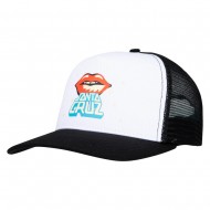 SANTA CRUZ CASQUETTE JOHNSON DANGER ZONE LIPS WHITE BLACK