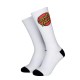 SANTA CRUZ CHAUSSETTES CLASSIC DOT WHITE BLACK X2 PACK