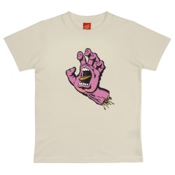 SANTA CRUZ T-SHIRT JR SCREAMING HAND LIGHT GREY