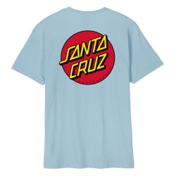 SANTA CRUZ T-SHIRT CLASSIC DOT CHEST SKY BLUE