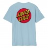 SANTA CRUZ T-SHIRT CLASSIC DOT CHEST SKY BLUE