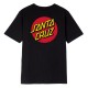 SANTA CRUZ T-SHIRT CLASSIC DOT CHEST BLACK