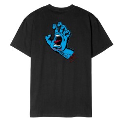 SANTA CRUZ T-SHIRT SCREAMING HAND CHEST BLACK