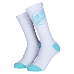 SANTA CRUZ CHAUSSETTES WOMENS OPUS DOT PACK X2 WHITE BLACK