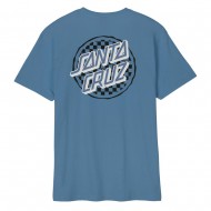 SANTA CRUZ T-SHIRT BREAKER CHECK OPUS DOT DUSTY BLUE