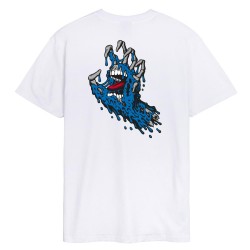 SANTA CRUZ T-SHIRT MELTING HAND WHITE