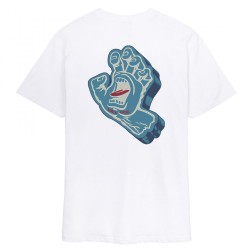 SANTA CRUZ T-SHIRT FOAM HAND WHITE