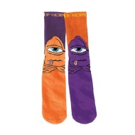 TOY MACHINE CHAUSSETTES BORED SECT  PURPLE ORANGE