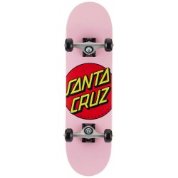 SANTA CRUZ SKATE CLASSIC DOT  7.5"X 28.65" PINK