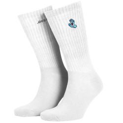 SANTA CRUZ CHAUSSETTES SCREAMING MINI HAND WHITE