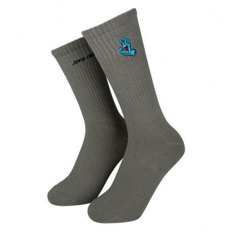 SANTA CRUZ CHAUSSETTES SCREAMING MINI HAND STONE GREY