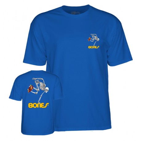 POWELL PERALTA T-SHIRT JR SKELETON ROYAL