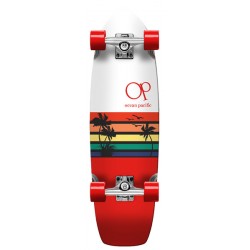 OCEAN PACIFIC CRUISER SUNSET WHITE RED 8.75 X 30