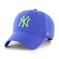 47 BRAND CASQUETTE MLB NEW YORK YANKEES MVP SNAPBACK SONIC BLUE 