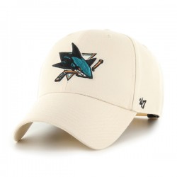 47 BRAND CASQUETTE MLB SAN JOSE SHARKS MVP SNAPBACK NATURAL