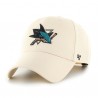 47 BRAND CASQUETTE MLB SAN JOSE SHARKS MVP SNAPBACK NATURAL