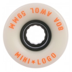 MINI LOGO ROUES AWOL 59 MM 80A BLANC