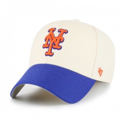 47 BRAND CASQUETTE MLB NEW YORK METS TWO TONE MVP NATURAL