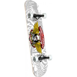 POWELL PERALTA SKATE WINGED RIPPER SILVER 8 X 31