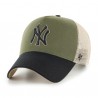 47 BRAND CASQUETTE MLB NEW YORK YANKEES BALLMESH SANDALWOOD