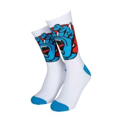 SANTA CRUZ CHAUSSETTES HAND DOT WHITE