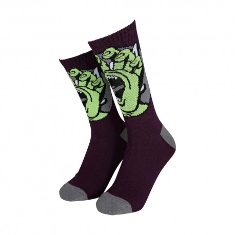 SANTA CRUZ CHAUSSETTES HAND DOT DARK CHERRY