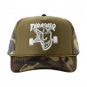 THRASHER X SPITFIRE CASQUETTE THRASH & BURN TRUCKER CAMO