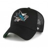 47 BRAND CASQUETTE NHLSAN JOSE SHARKS MVP BLACK 