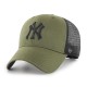 47 BRAND CASQUETTE MLB NEW YORK YANKEES MVP SNAPBACK DK GREY