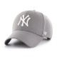 47 BRAND CASQUETTE MLB NEW YORK YANKEES MVP SNAPBACK DK GREY