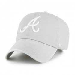 47 BRAND CASQUETTE MLB ATLANTA BRAVES CLEAN UP GREY