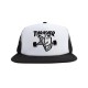 THRASHER X SPITFIRE CASQUETTE THRASH & BURN TRUCKER BLACK WHITE