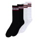 INDEPENDENT CHAUSSETTES BAR LOGO PACK 2 BLACK WHITE 