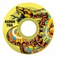 SLIME BALLS ROUES (X4) 60MM KENDALL SNAKE YELLOW 78A