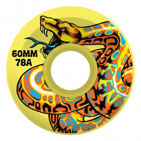 SLIME BALLS ROUES (X4) 60MM KENDALL SNAKE YELLOW 78A