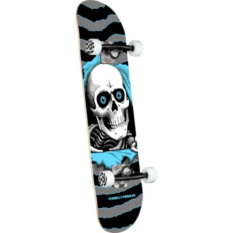 POWELL PERALTA SKATE RIPPER SILVER LIGHT BLUE 7.75 X 31