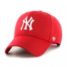 47 BRAND CASQUETTE MLB NEW YORK YANKEES MVP SNAPBACK RED
