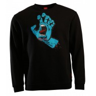 SANTA CRUZ SWEAT SCREAMING HAND NOIR