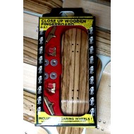 CLOSE UP FINGER SKATE ZEBRA WOOD HIGH CONCAVE 29 MM