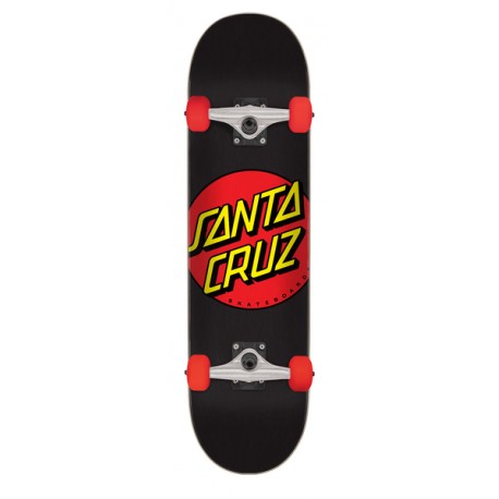 SANTA CRUZ SKATE MID CLASSIC DOT RED 7.25"X 29.9"