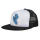 SANTA CRUZ CASQUETTE SCREAMING HAND MESH WHITE / BLACK